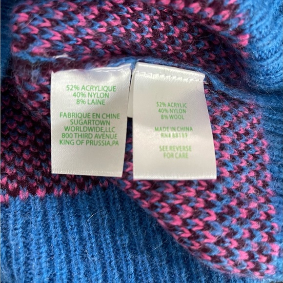💕NWT Lilly Pulitzer Ferrara Sweater I’m Blue Flare Growl & Prowl Sz XXS - Picture 10 of 11